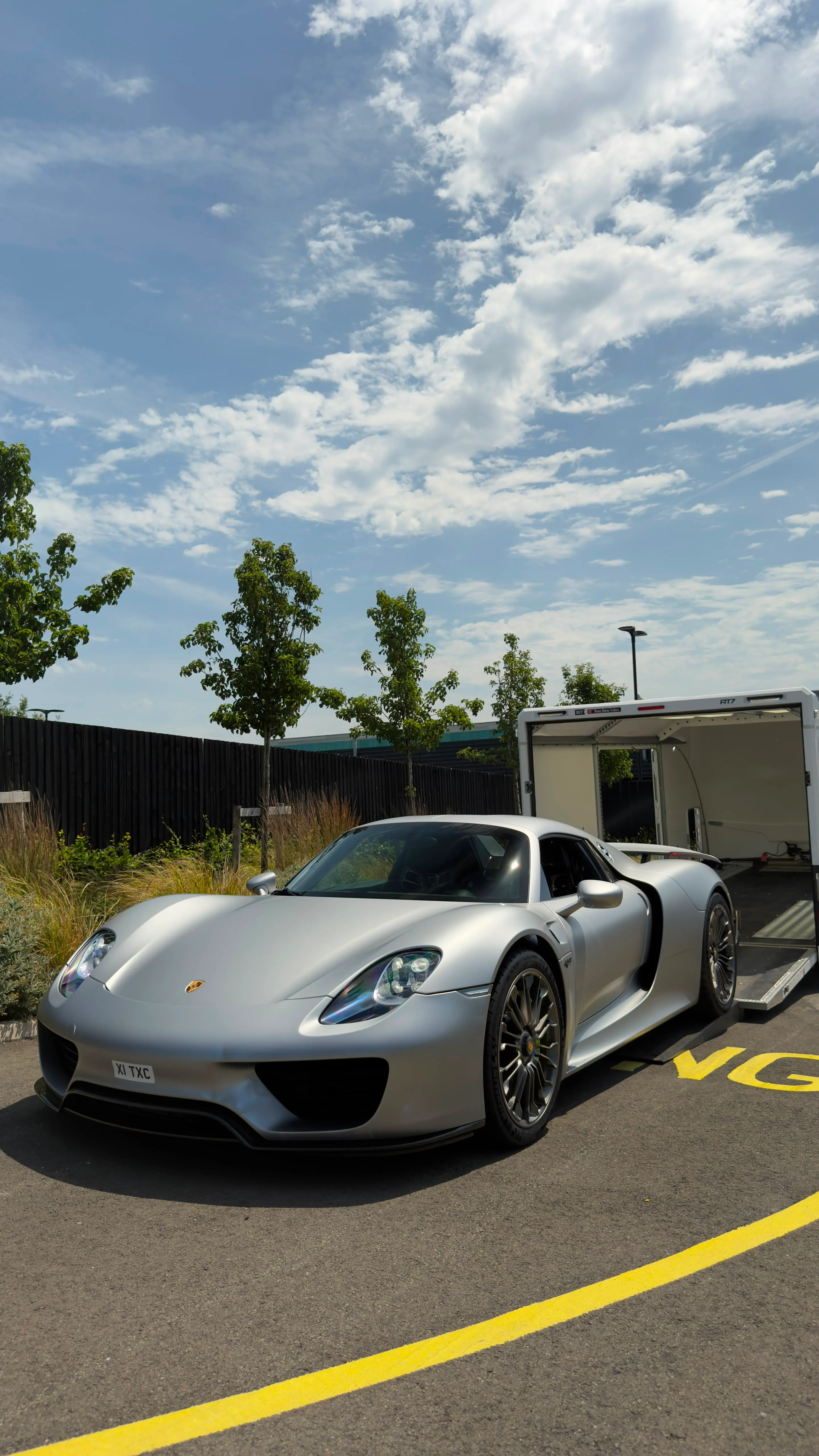 A prestige car in FH Transportation’s care