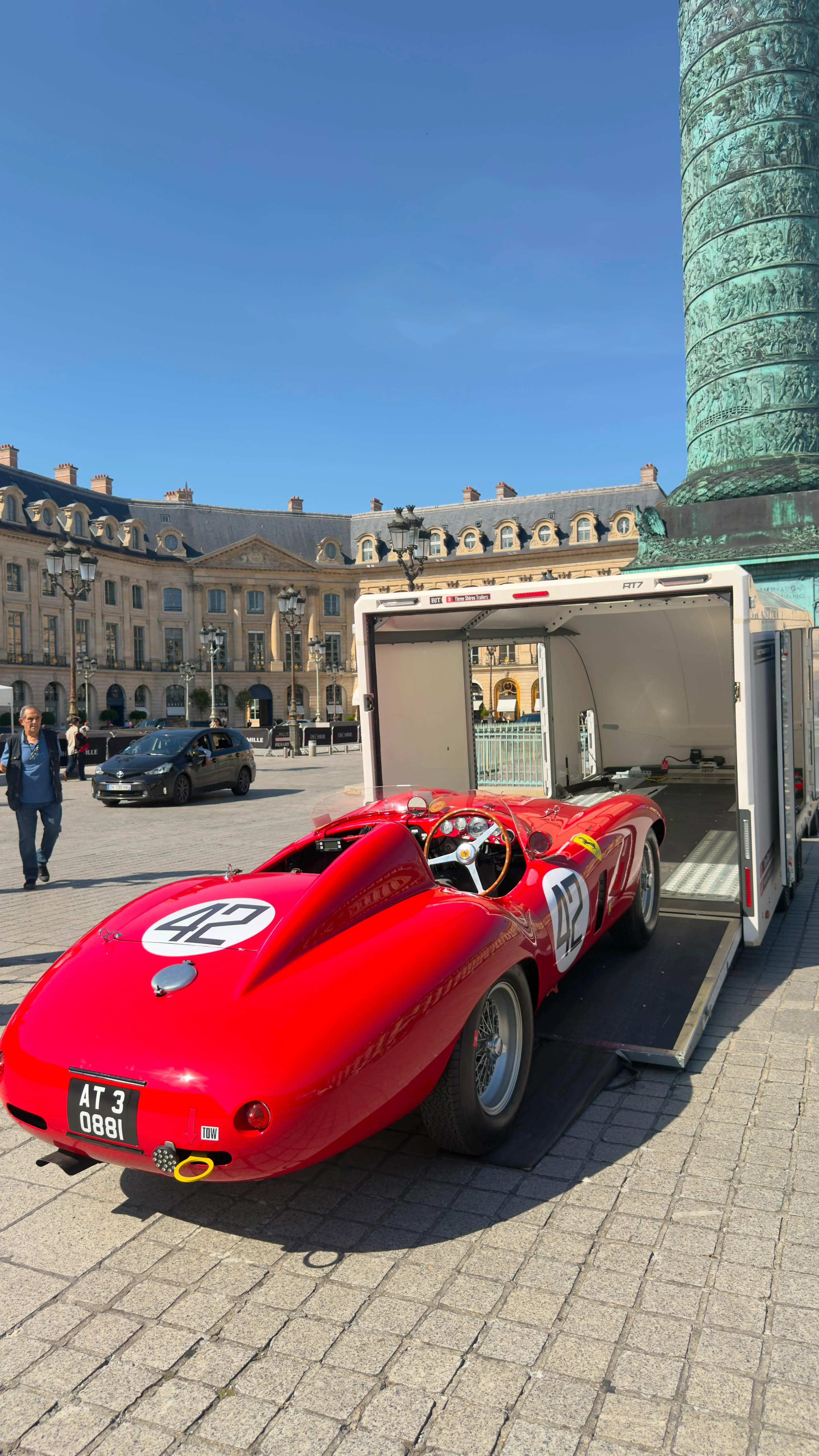 A prestige car in FH Transportation’s care