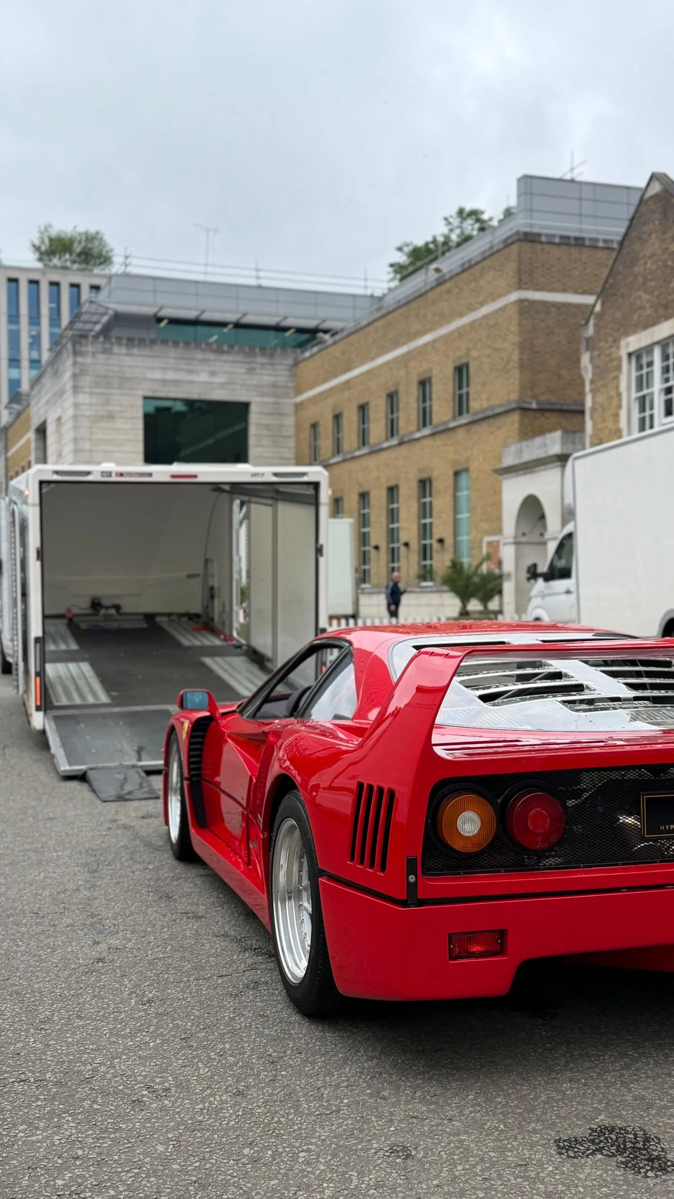 A prestige car in FH Transportation’s care