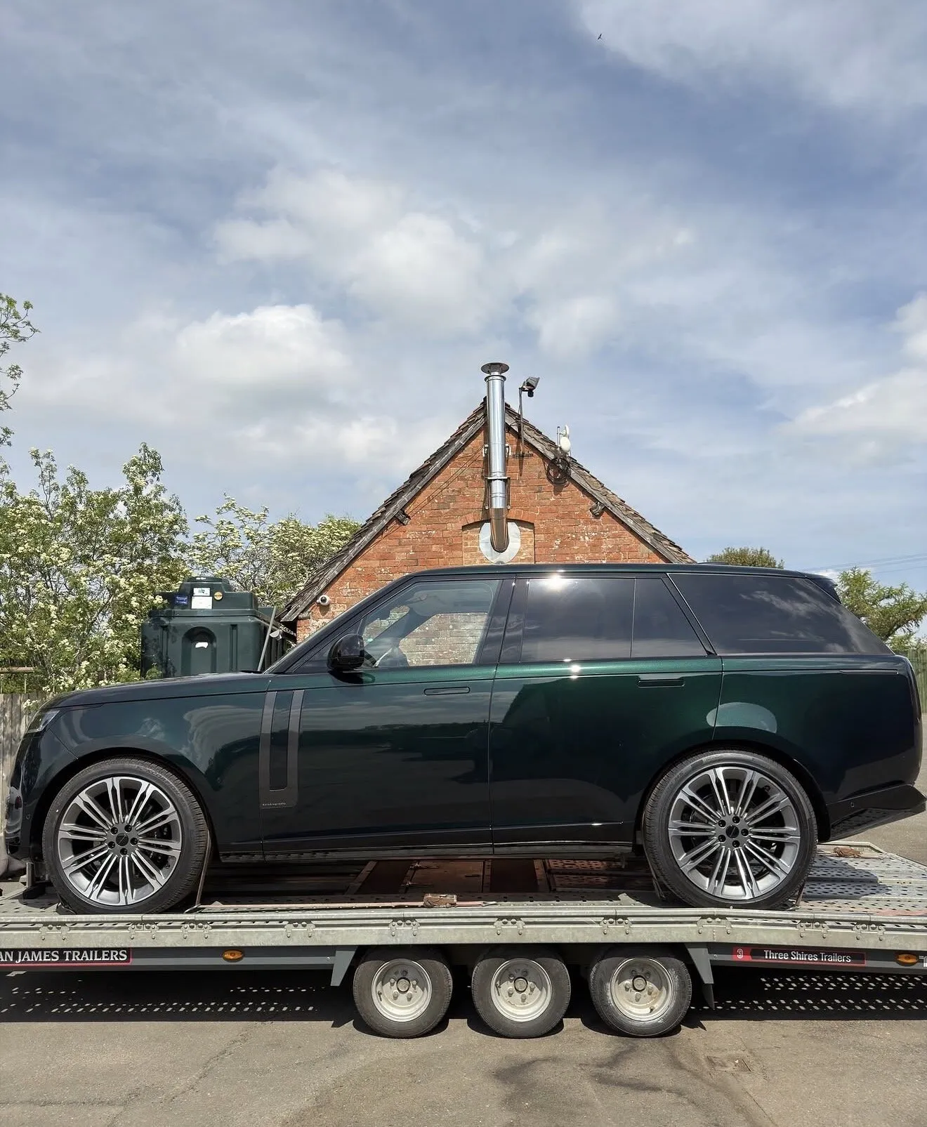 A prestige car in FH Transportation’s care
